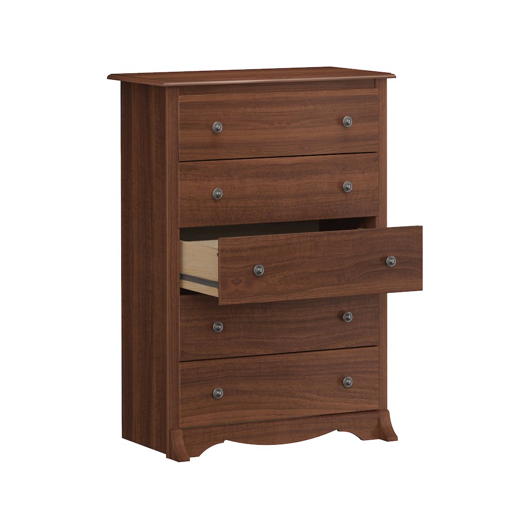 Cherry Monterey 5 Drawer Chest. Picture 12