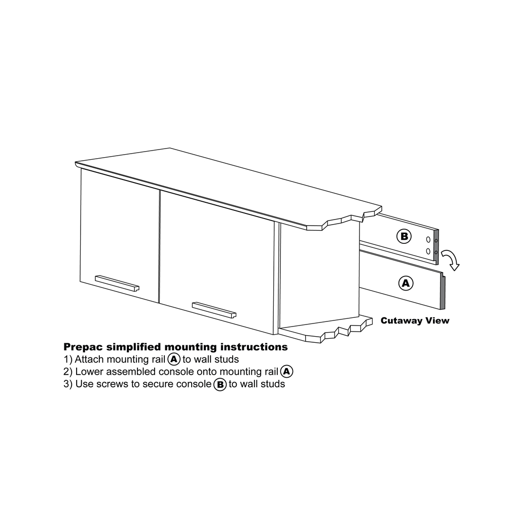 Black Coal Harbor Wall Mounted Hutch. Picture 5