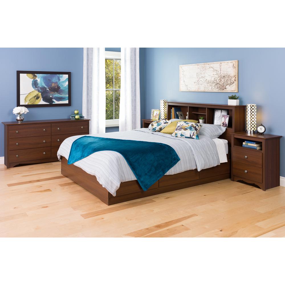 Cherry Full / Queen Bookcase Headboard. Picture 2
