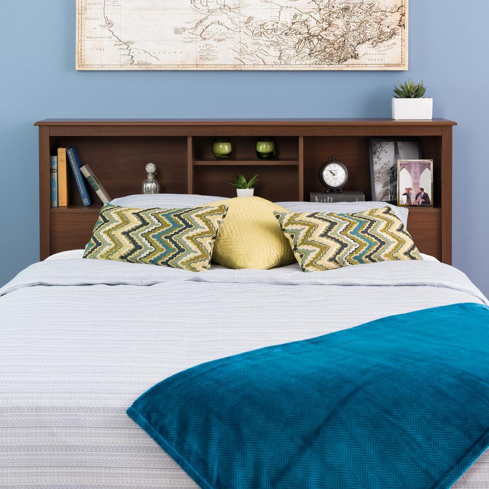Cherry Full / Queen Bookcase Headboard. Picture 5