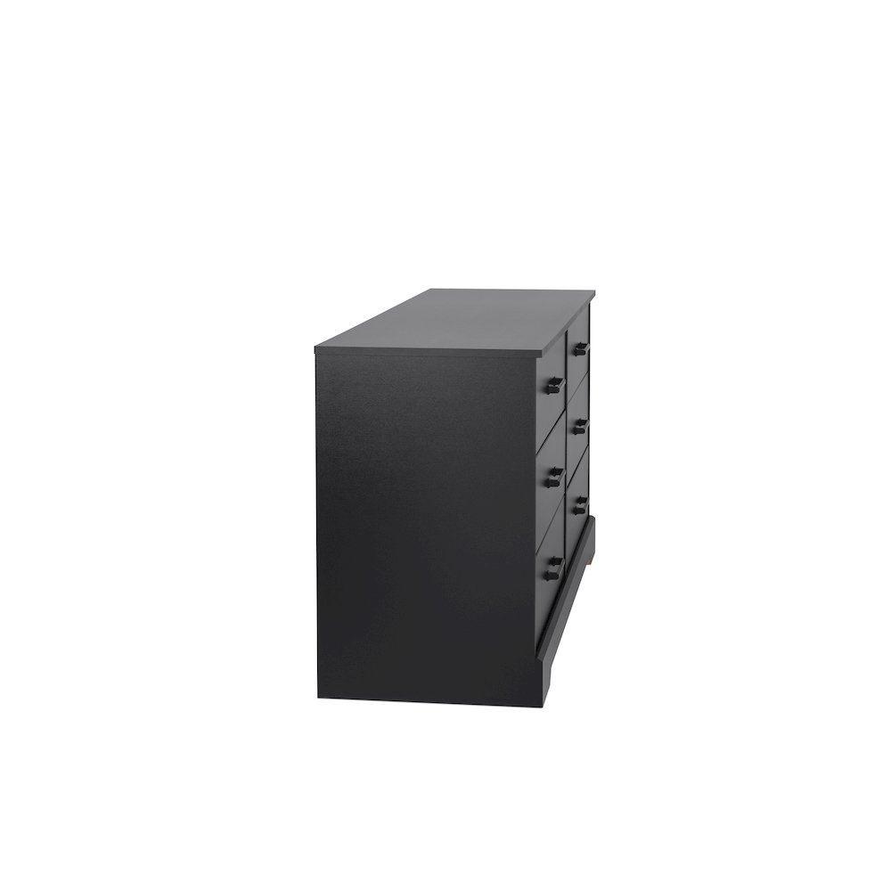 Dresser, Black Dresser for Bedroom, Chest of Drawers with 6 Drawers. Picture 11