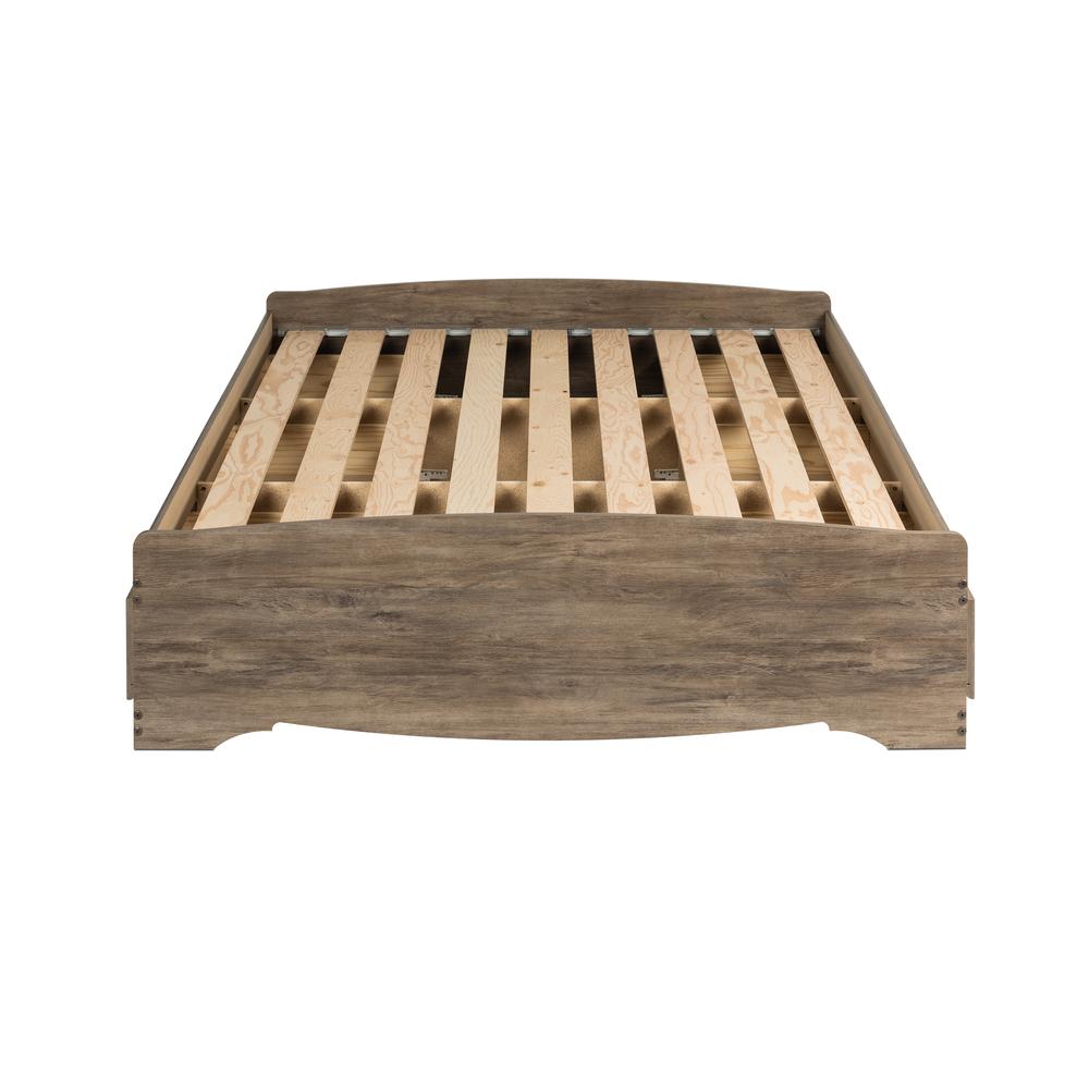 Queen Mate's Platform Storage Bed with 6 Drawers, Drifted Gray. Picture 2