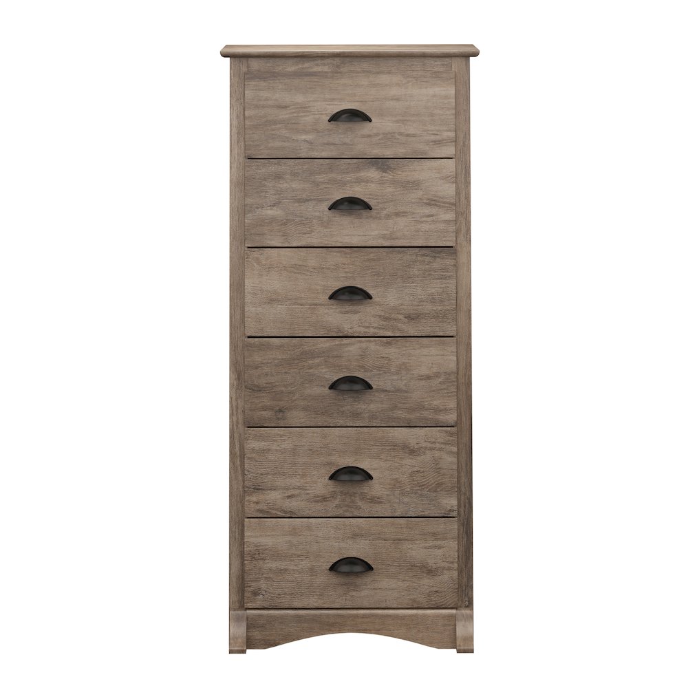 Salt Spring Tall 6-Drawer Chest, Drifted Gray. Picture 2
