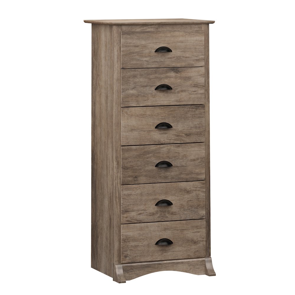 Salt Spring Tall 6-Drawer Chest, Drifted Gray. Picture 3