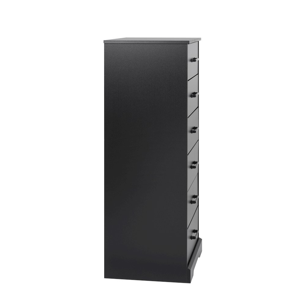 Rustic Ridge Black 6 Drawer 18.5"D x 23.75"W x 51.5"H Dresser. Picture 11