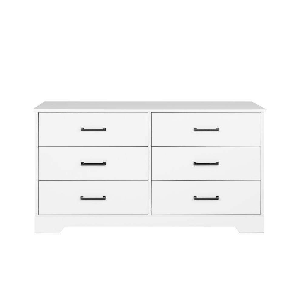 Dresser, White Dresser for Bedroom, Chest of Drawers with 6 Drawers. Picture 1