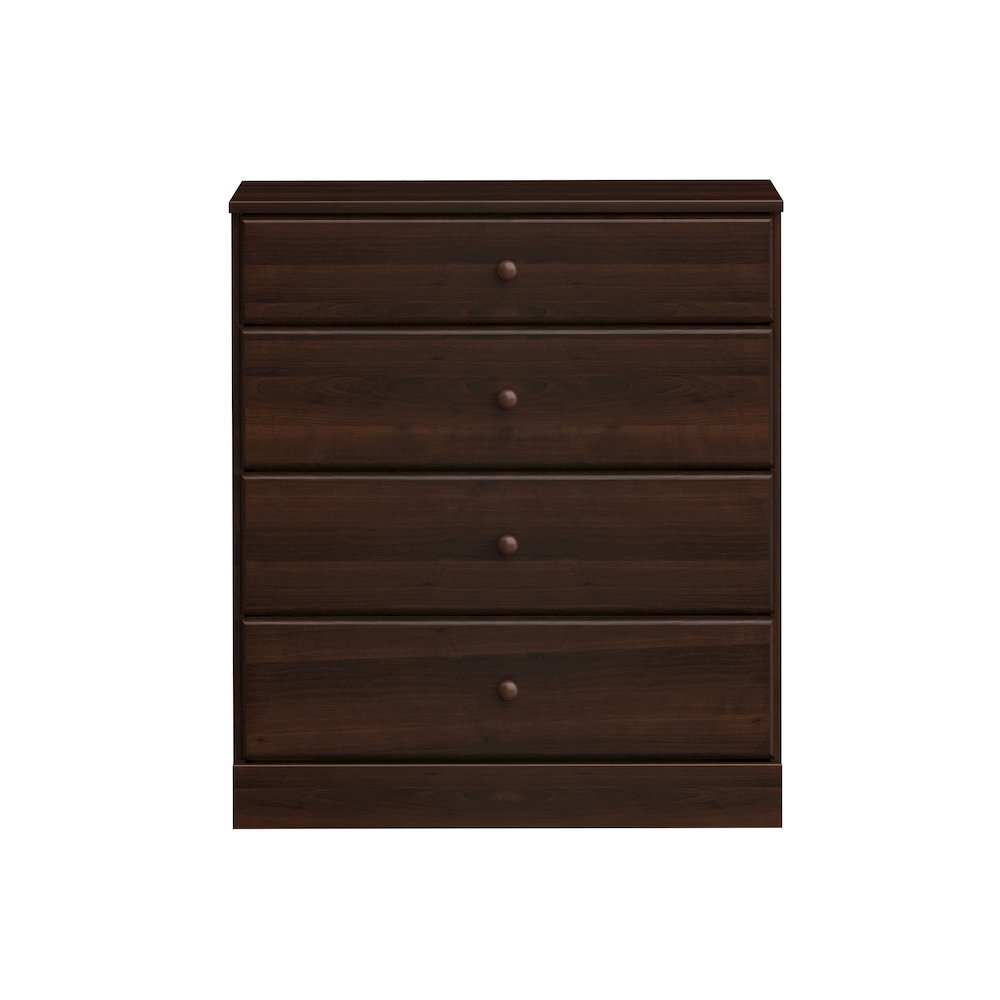 Astrid 4-Drawer Dresser, Espresso. Picture 1