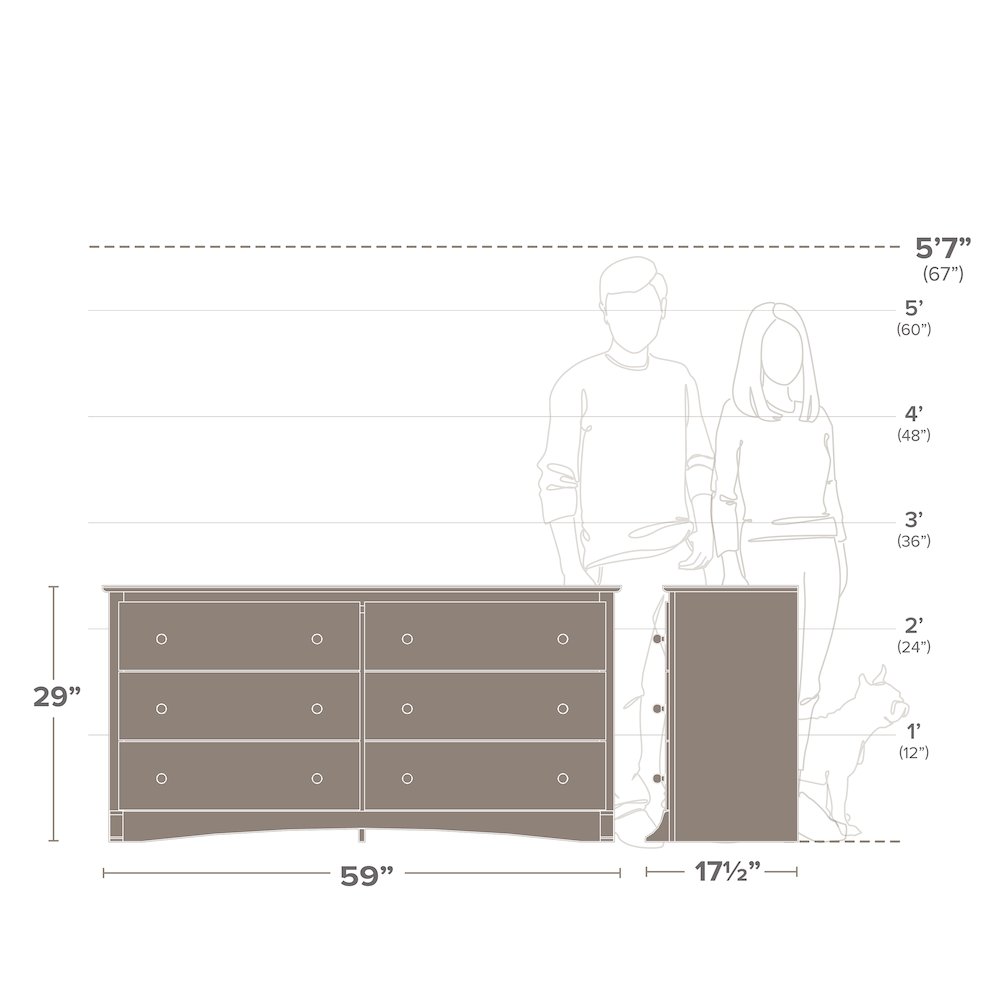 Sonoma 6-Drawer Dresser. Picture 4