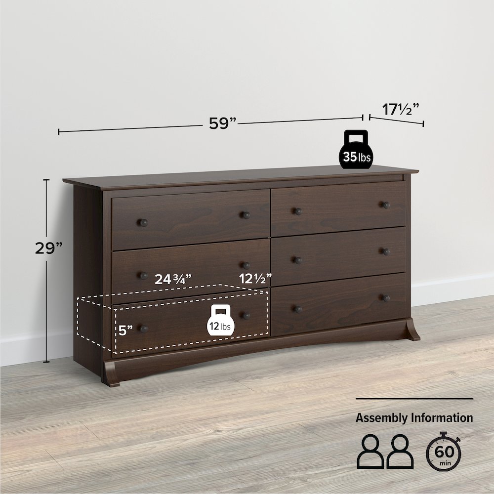 Sonoma 6-Drawer Dresser. Picture 5