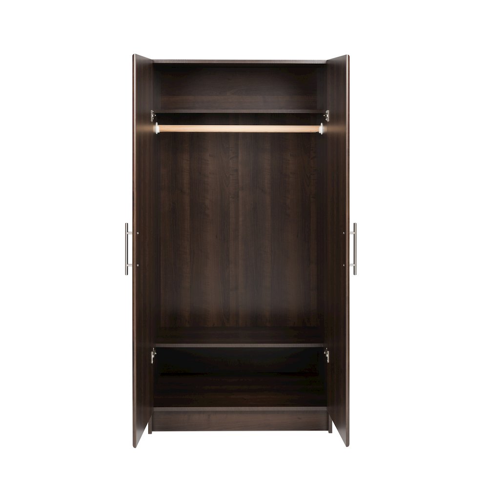 Elite 32" Wardrobe Cabinet, Espresso. Picture 2