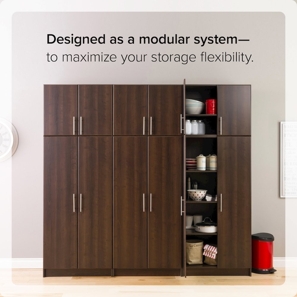 Elite 32" Wardrobe Cabinet, Espresso. Picture 10