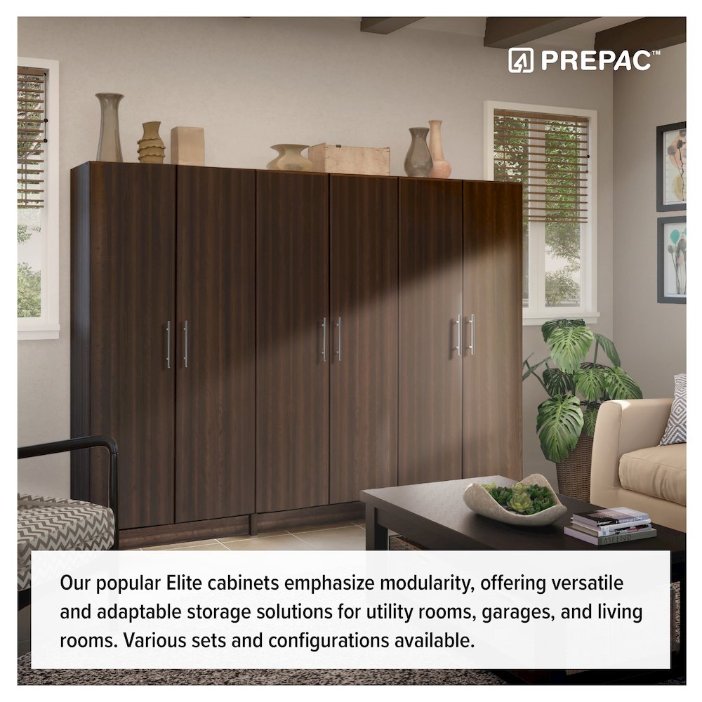 Elite 32" Wardrobe Cabinet, Espresso. Picture 11