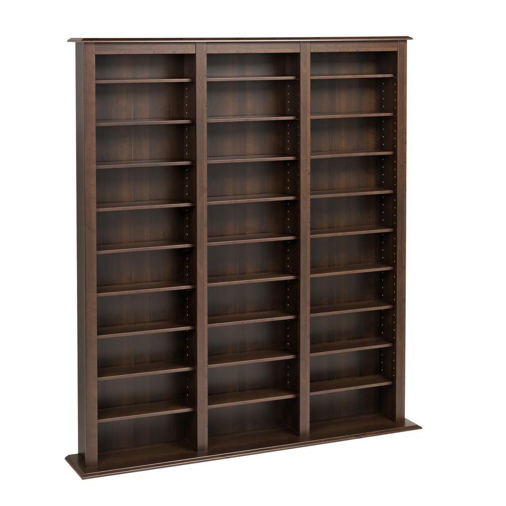 Espresso Triple Width Barrister Tower. Picture 1