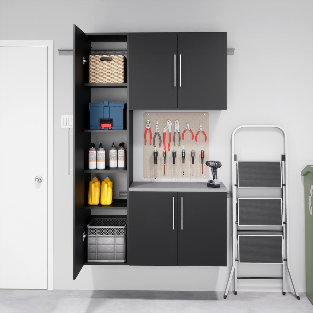 HangUps 18 inch Narrow Storage Cabinet, Black. Picture 16