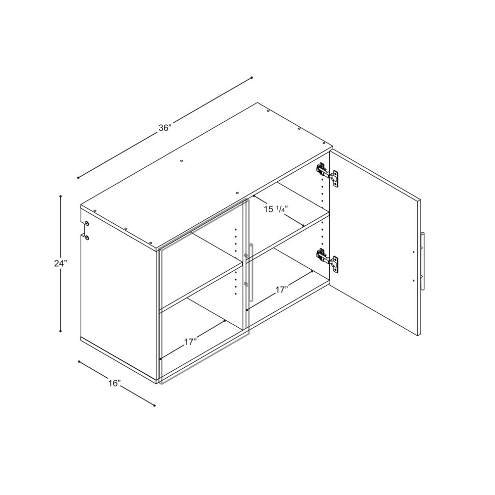 HangUps 36" Upper Storage Cabinet. Picture 5
