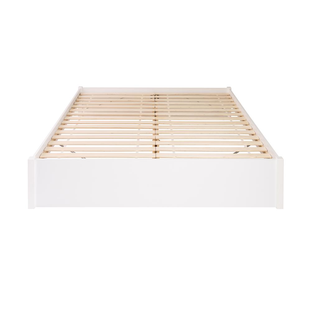 King Select 4-Post Platform Bed, White. Picture 2