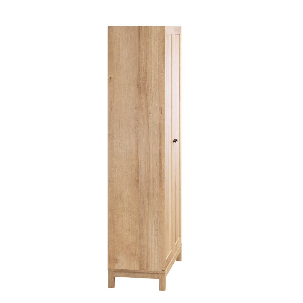 Yaletown 72" Tall Storage Cabinet in Natural Oak with Solid Wood Legs. Picture 3