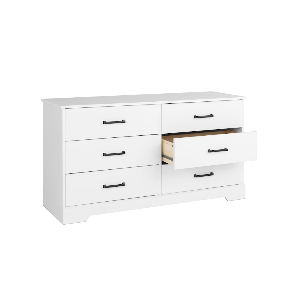 Dresser, White Dresser for Bedroom, Chest of Drawers with 6 Drawers. Picture 10