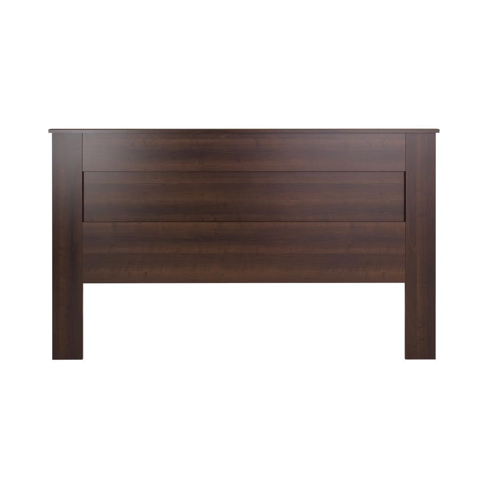 King Flat Panel Headboard, Espresso. Picture 2