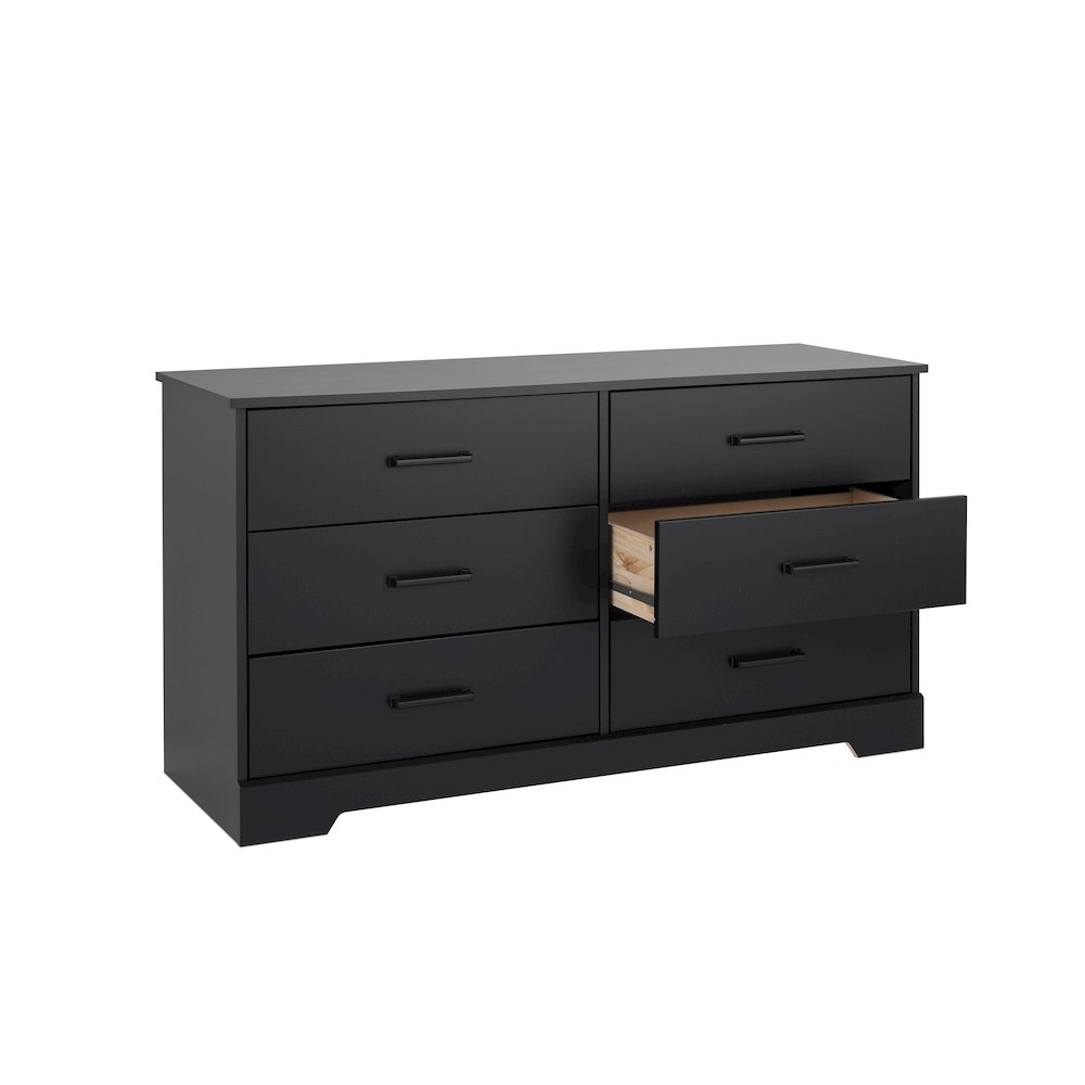 Dresser, Black Dresser for Bedroom, Chest of Drawers with 6 Drawers. Picture 10