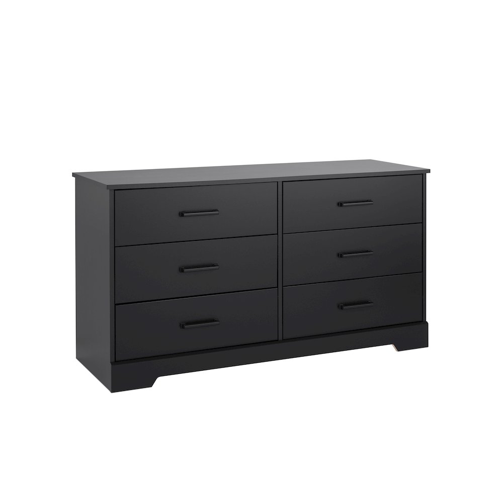 Dresser, Black Dresser for Bedroom, Chest of Drawers with 6 Drawers. Picture 2