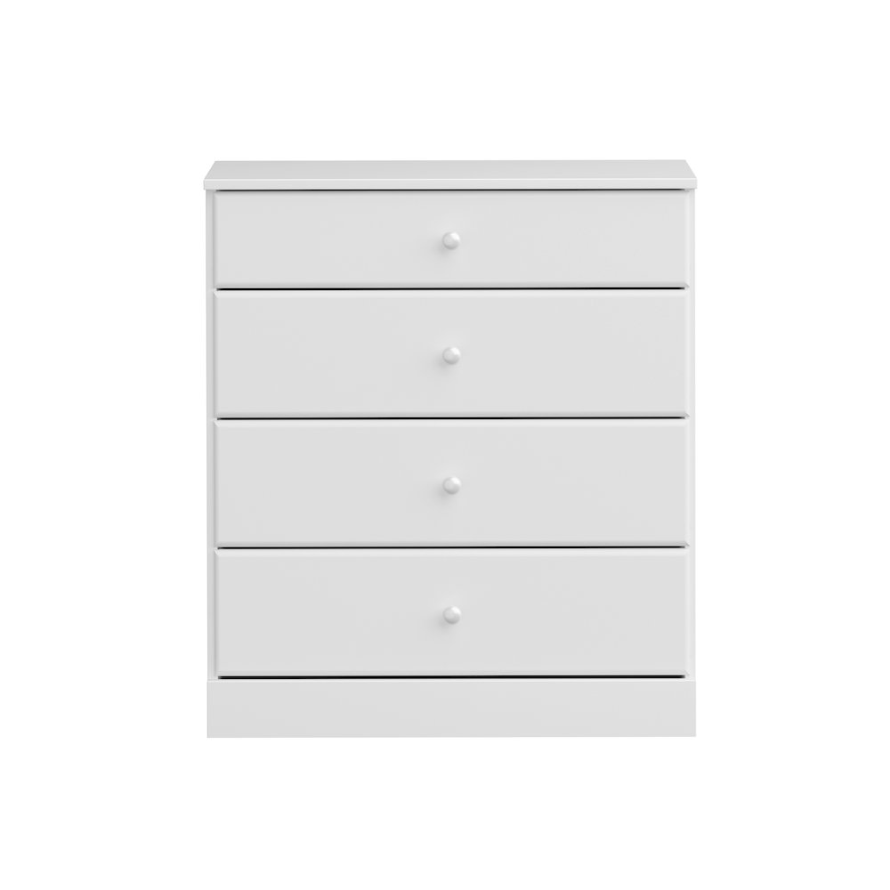 Astrid 4-Drawer Dresser, White. Picture 1