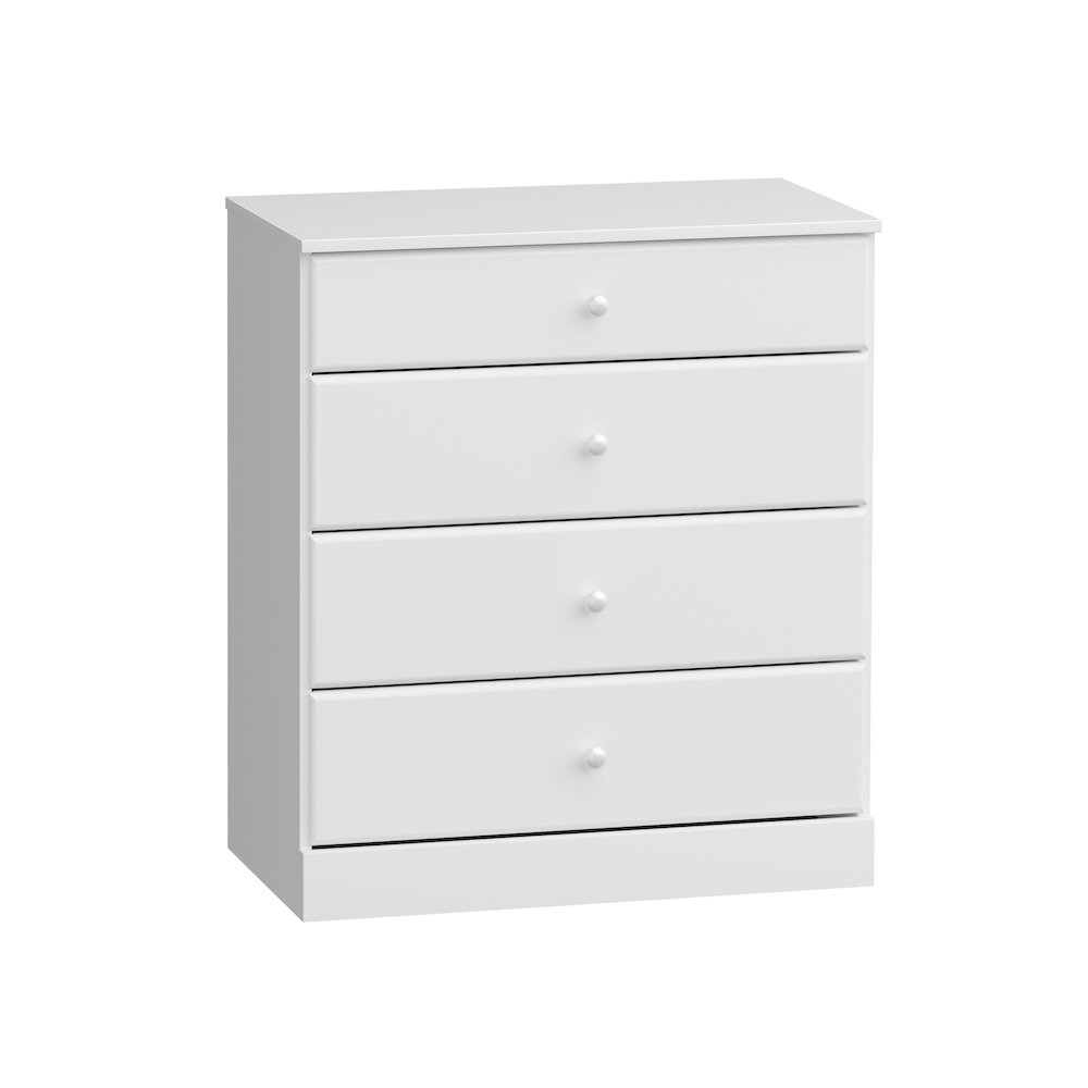 Astrid 4-Drawer Dresser, White. Picture 2