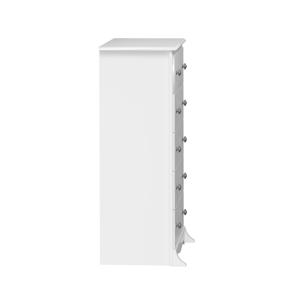 Monterey 5-Drawer Chest, White. Picture 1