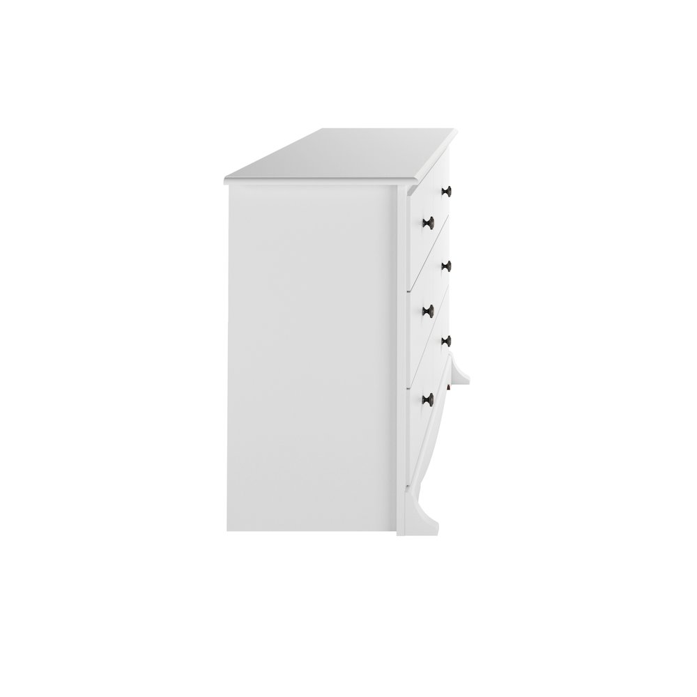 White Monterey Children’s 6 Drawer Dresser. Picture 1