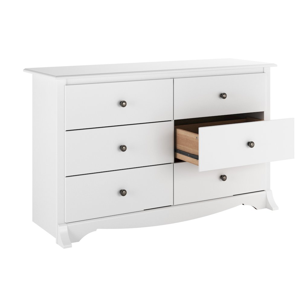White Monterey Children’s 6 Drawer Dresser. Picture 12