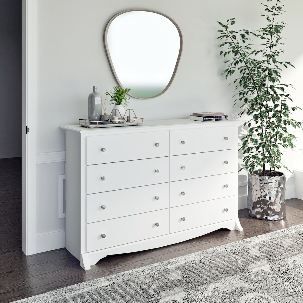 Prepac Monterey 8-Drawer Dresser, White. Picture 7