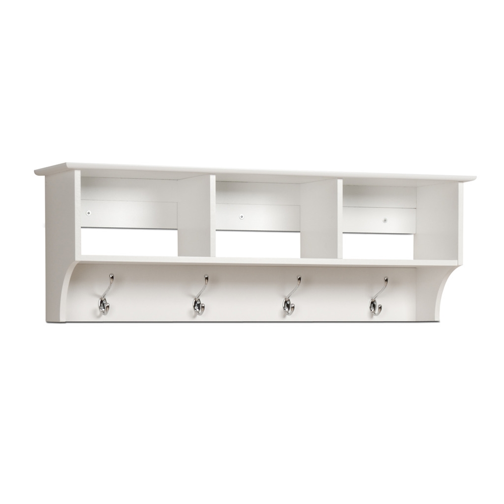 White Entryway Cubbie Shelf. Picture 2