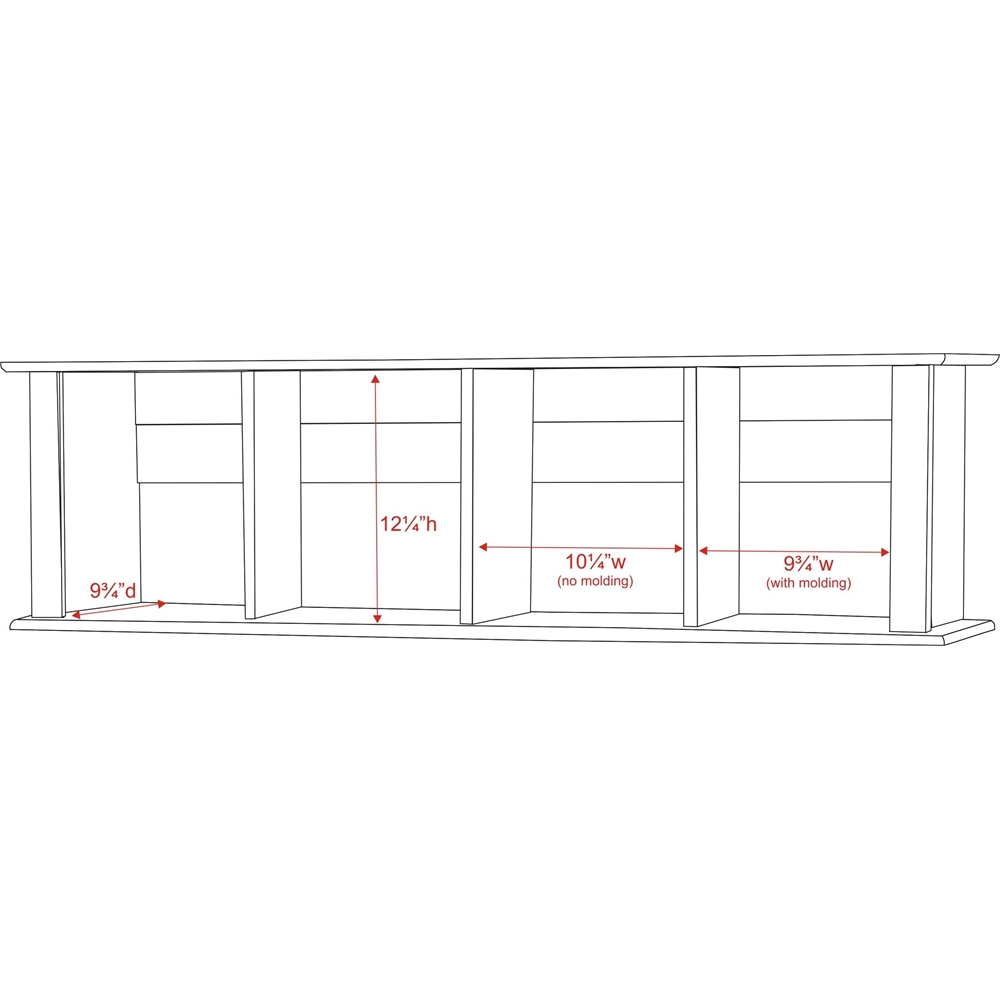 White Wall Mounted Desk Hutch. Picture 3