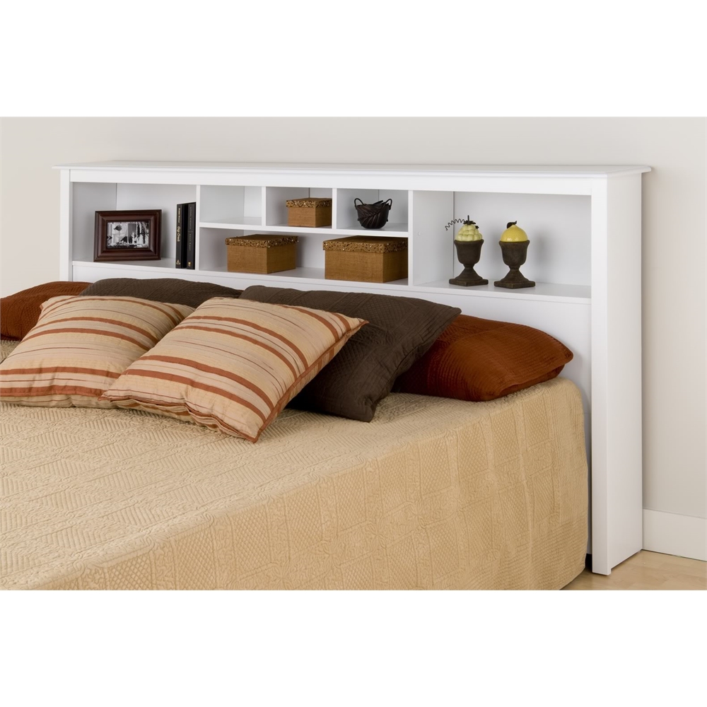 White King Bookcase Headboard. Picture 1