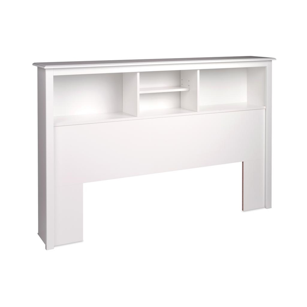 White Full / Queen Bookcase Headboard. Picture 2
