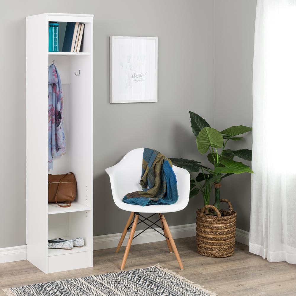 Narrow Entryway Organizer, White. Picture 7