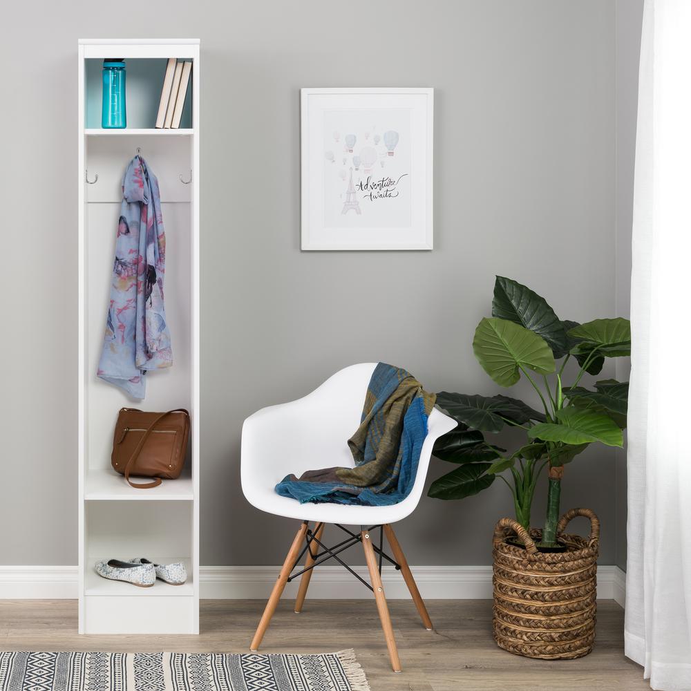 Narrow Entryway Organizer, White. Picture 8