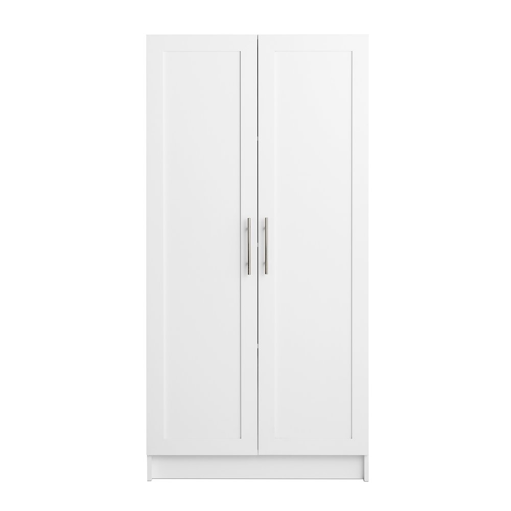 Elite Accent Cabinet with Panel Doors, White Storage Cabinet, Bathroom Cabinet. Picture 1