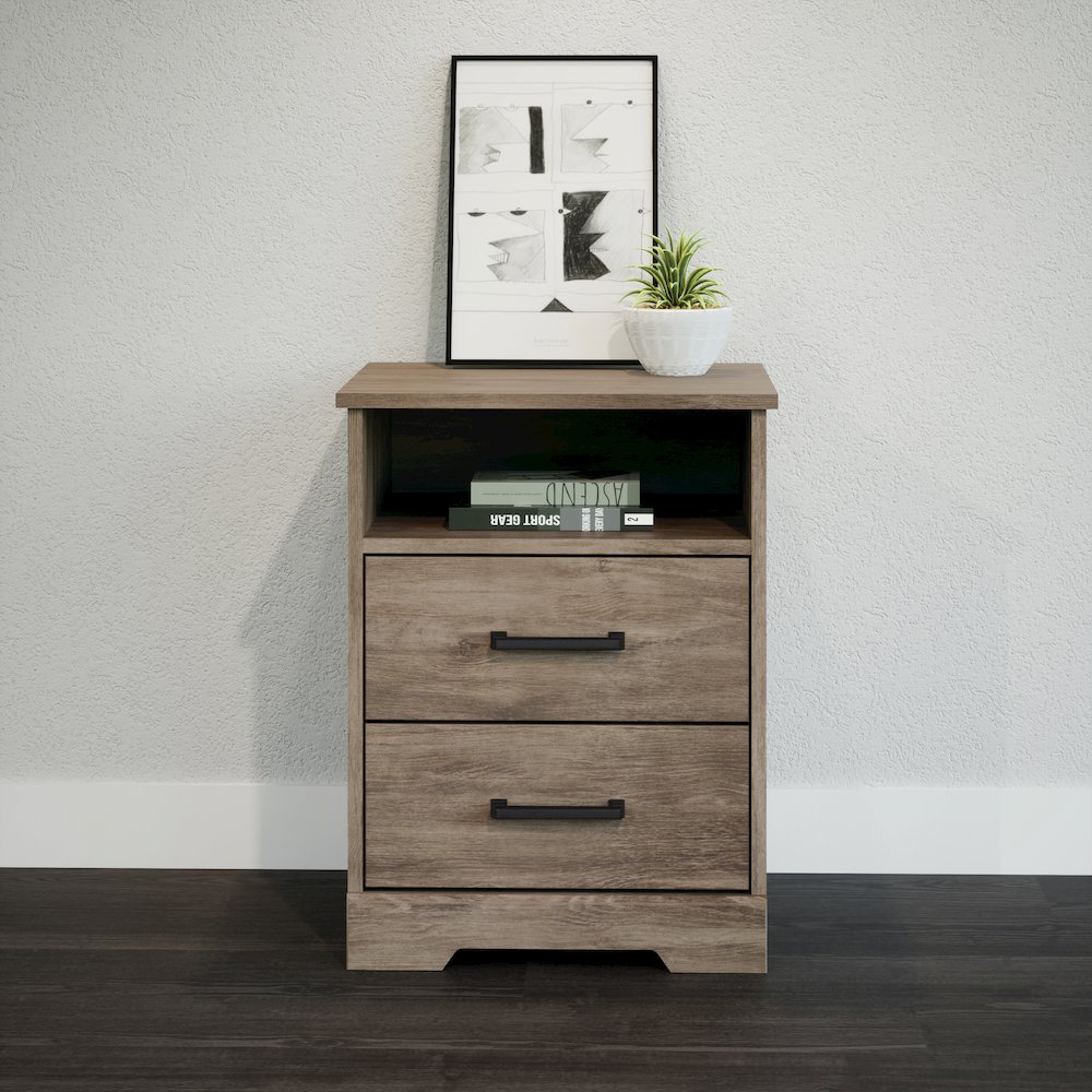 Nightstand Bedside Table, Brown Nightstand for Bedroom. Picture 5