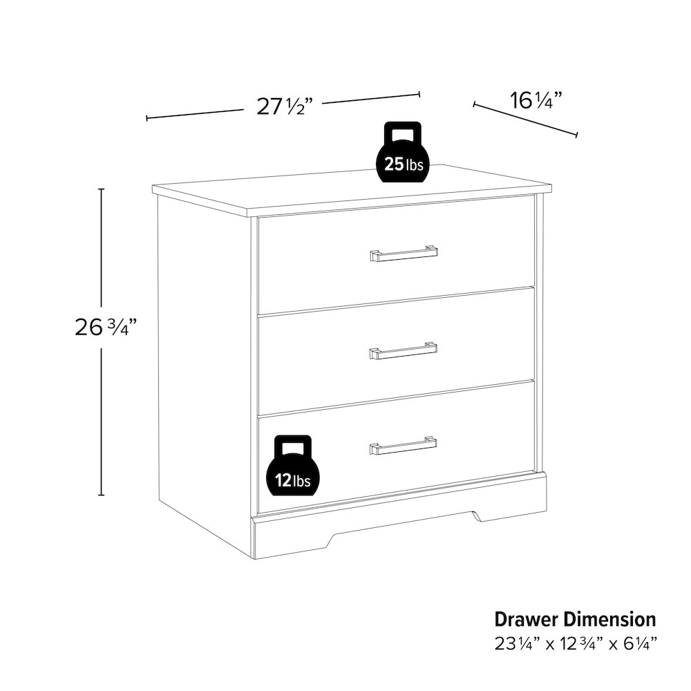 Nightstand Bedside Table, Washed White Nightstand for Bedroom. Picture 4