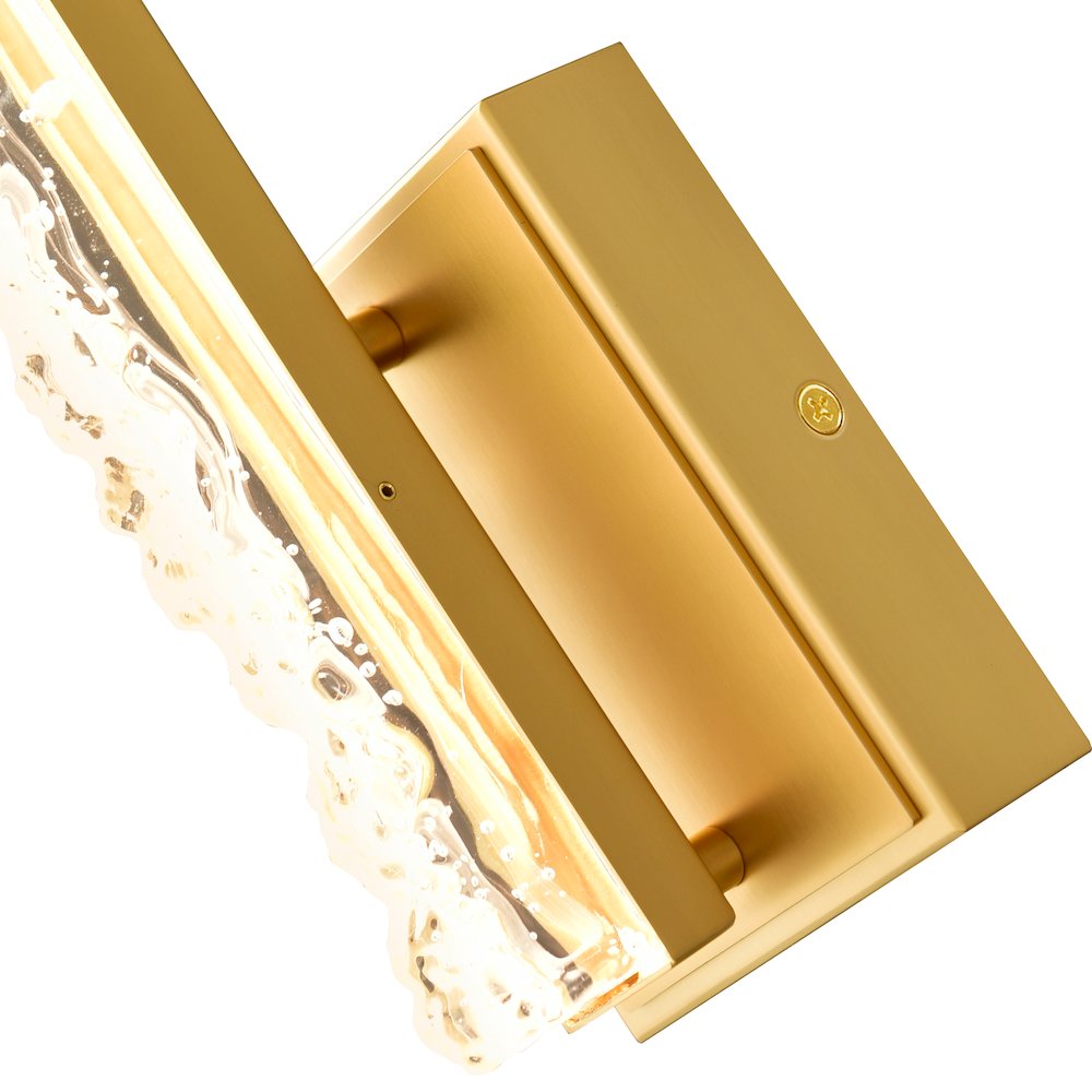 Stagger Integrated LED Brass Wall Light. Picture 5