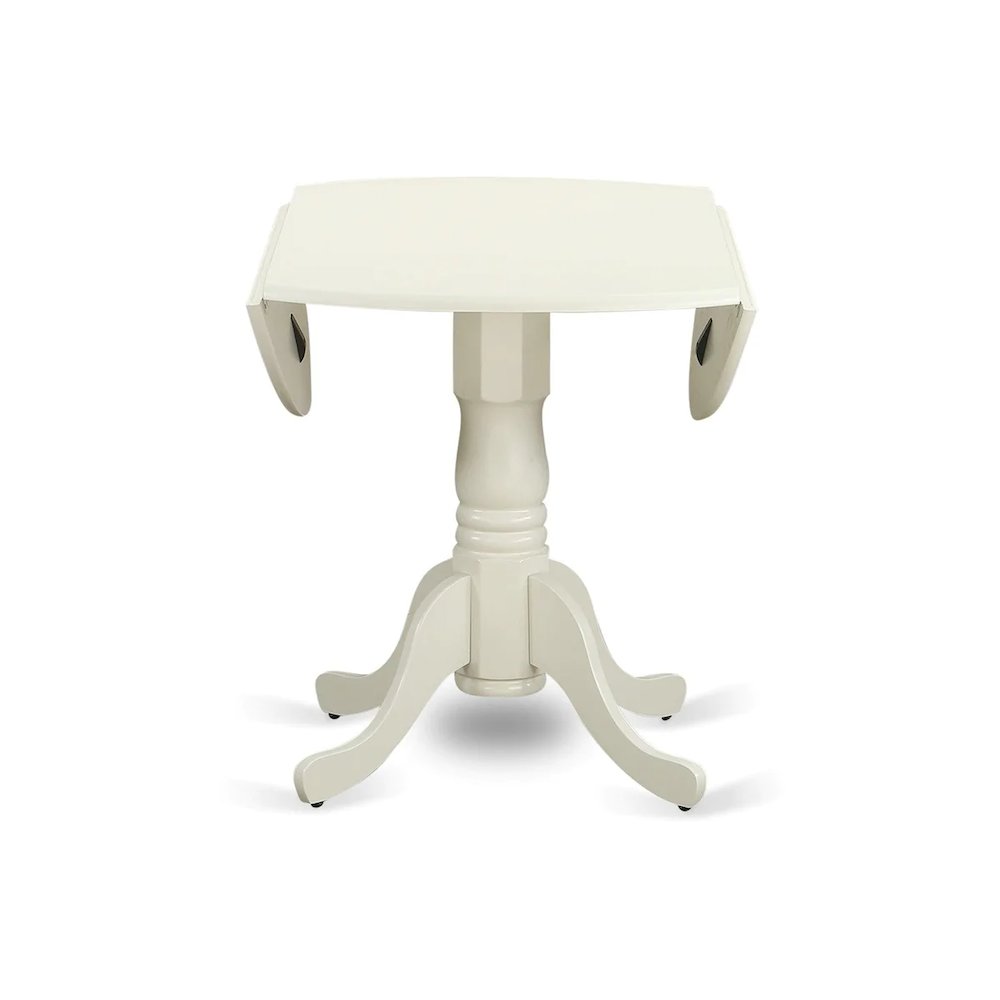 Dining Room Set Linen White, DLFL5-WHI-01. Picture 4