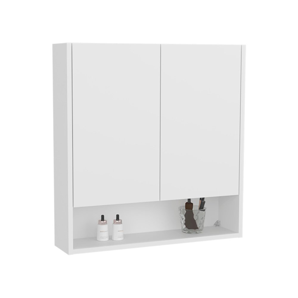 Susitna Medicine Cabinet, 2 Doors, 4 Shelves, White. Picture 3