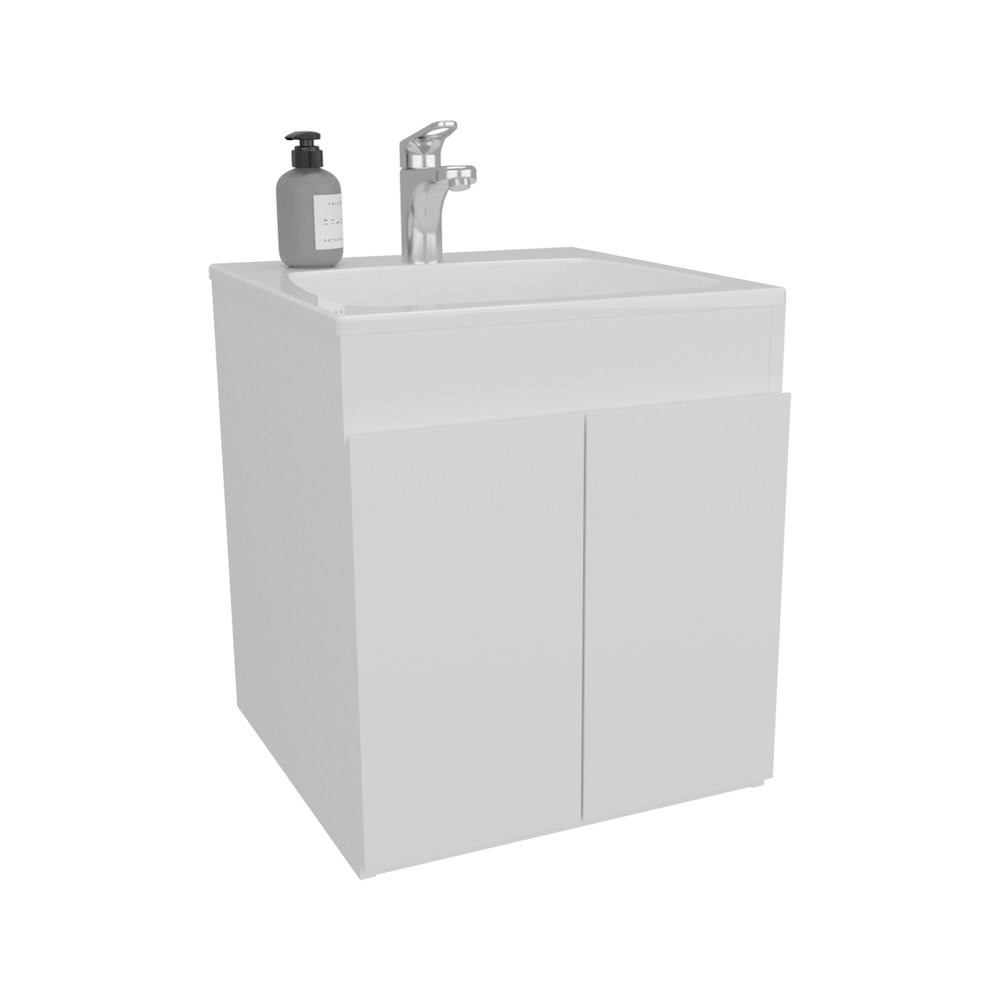 Rayle Bathroom Vanity, 2 Doors, White. Picture 3