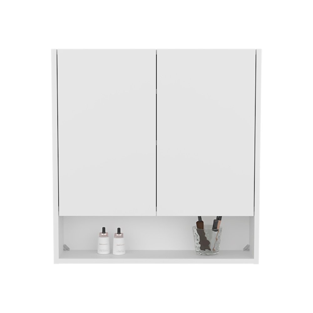 Susitna Medicine Cabinet, 2 Doors, 4 Shelves, White. Picture 6