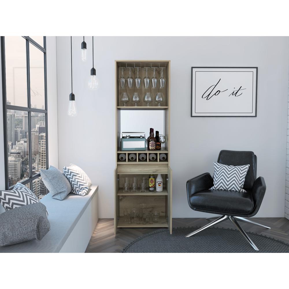 Dallas Bar Cabinet Light Oak. Picture 7