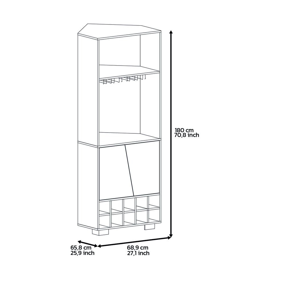 DEPOT E-SHOP Nassau Corner Bar Cabinet. Picture 3