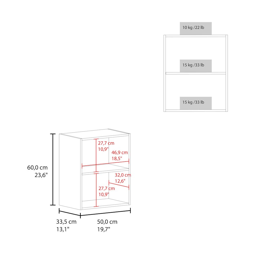 Sterling Wall Cabinet with 1 Door and 2 Shelves, White. Picture 4