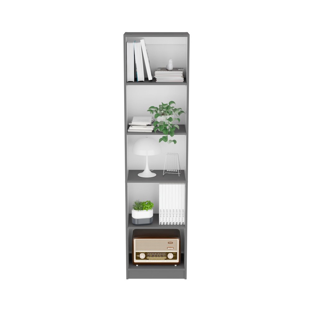 Vinton XS Bookcase Compact Bookshelf with Multiple Shelves. Picture 2