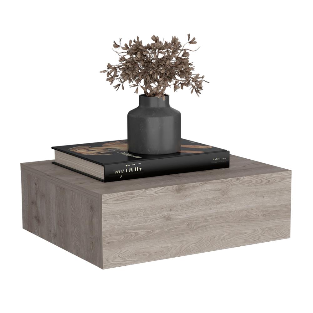 Ivor Floating Nightstand, Modern Wall-Mounted Bedside Shelf with Drawer. Picture 3